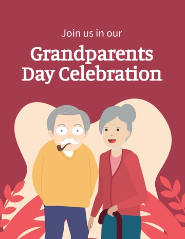 Free Grandparents Day Invitation Flyer Template to Edit Online