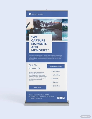 Facebook Style Roll Up Banner Template