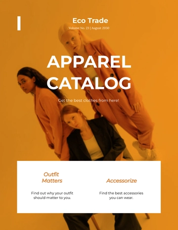 Free Apparel Catalog Template to Edit Online