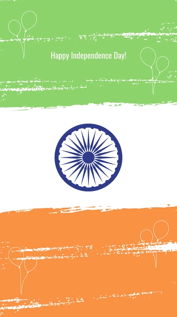 Free India Independence Day Iphone Wallpaper Template to Edit Online