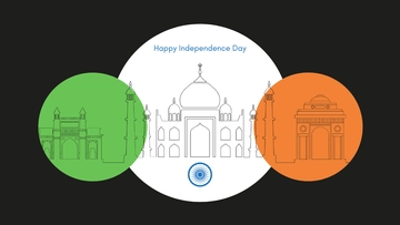 Free India Independence Day Desktop Wallpaper Template to Edit Online