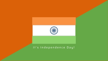 Free Indian Independence Day Flag Wallpaper Template to Edit Online