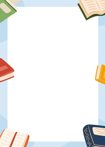 Free Book Page Border Template to Edit Online