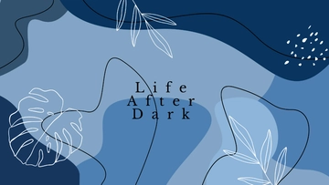 Free Dark Blue Boho Wallpaper Template to Edit Online