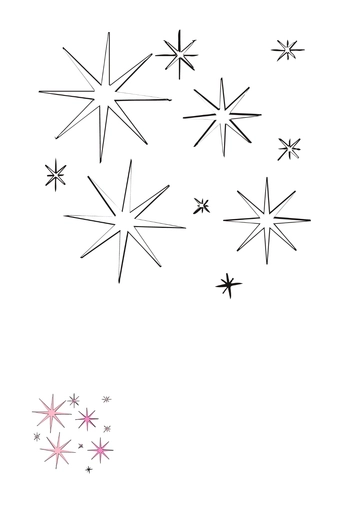 Free Pink Sparkle Coloring Page Template to Edit Online