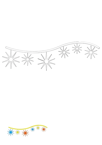 Free Bling Sparkle Coloring Page Template to Edit Online