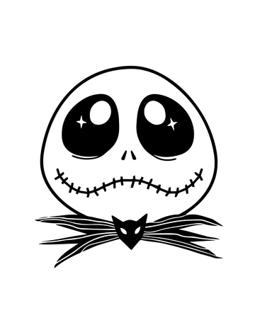 Free Nightmare Before Christmas Coloring Page Template to Edit Online