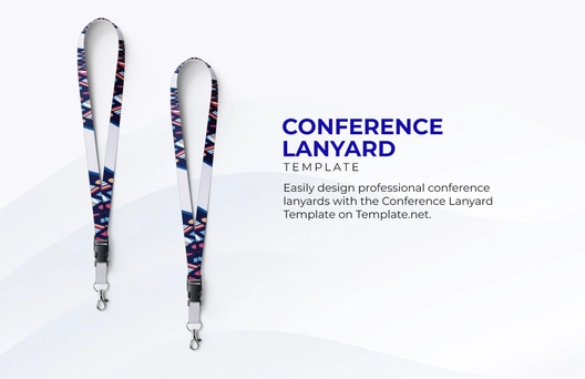 Free Professional Conference Lanyard Template to Edit Online