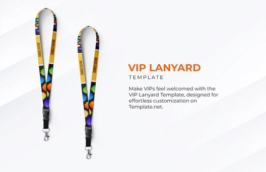 Free VIP Lanyard Template to Edit Online