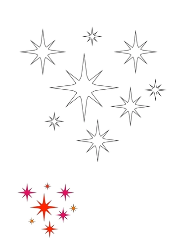 Free Beautiful Sparkle coloring page Template to Edit Online