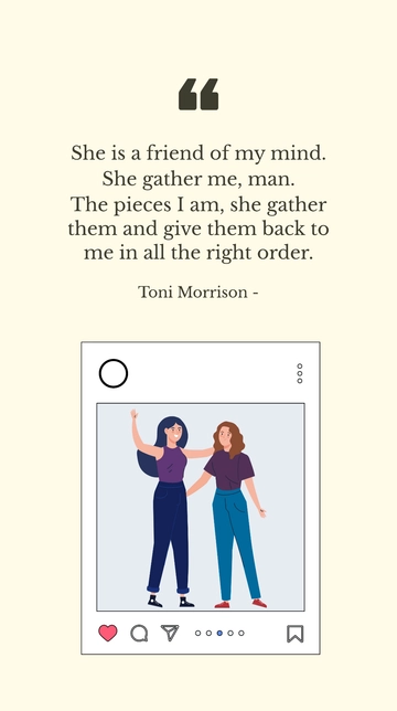Toni Morrison: A Friend of the Mind Quote