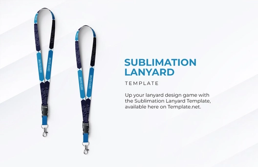 Free Sublimation Lanyard Template to Edit Online