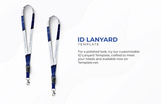 Free ID Lanyard Template to Edit Online