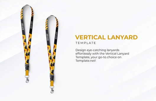 Free Vertical Lanyard Template to Edit Online