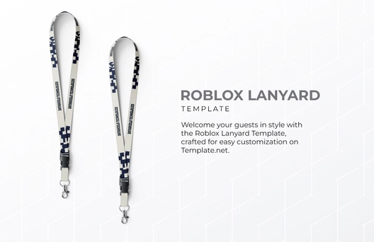 Free Roblox Lanyard Template to Edit Online