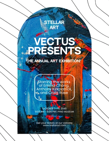 Free Art Exhibition Promotion Flyer Template to Edit Online