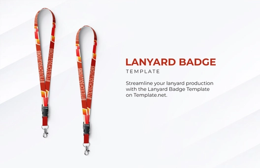 Free Lanyard Badge Template to Edit Online