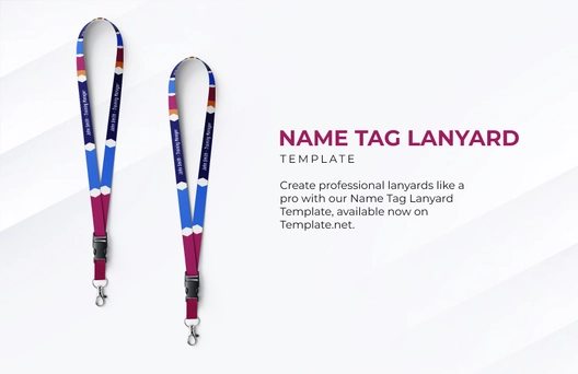 Free Name Tag Lanyard Template to Edit Online