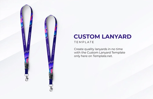 Free Custom Lanyard Template to Edit Online
