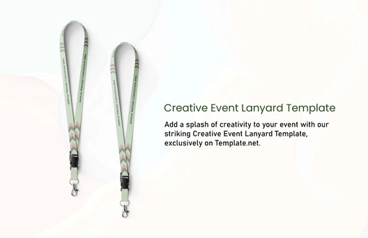 Free Creative Event Lanyard Template to Edit Online