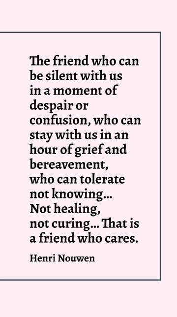 Henri Nouwen: Silent Companion in Times of Despair Quote