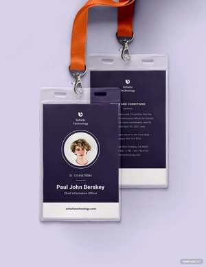 Elegant Corporate ID Card Template