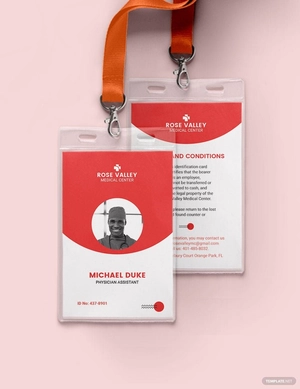 Emergency Medical ID Card Template