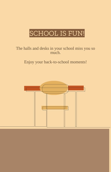 Free Modern Back To School Poster Template to Edit Online