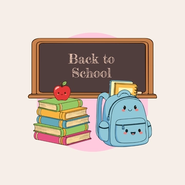 Free Cute Back To School Clipart Template to Edit Online
