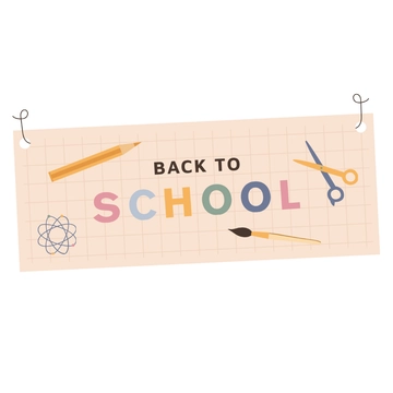 Free Back To School Banner Clipart Template to Edit Online