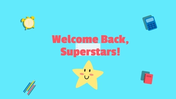 Free Welcome Back To School Background Template to Edit Online