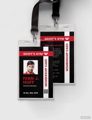 Membership ID card template