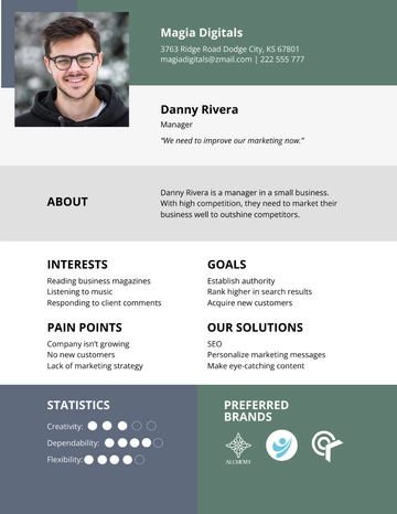 Free B2B Buyer Persona Template to Edit Online