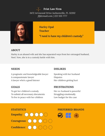 Free Client Persona Template to Edit Online