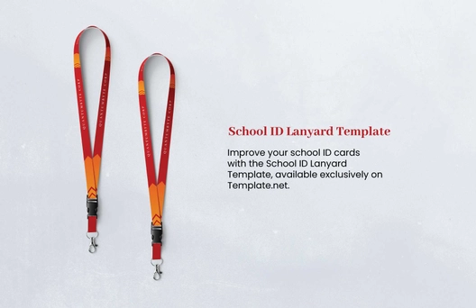 Free Basic School Lanyard Design Template to Edit Online