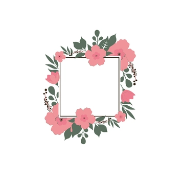 Free Rectangle Floral Frame Clipart Template to Edit Online