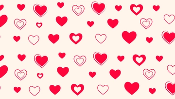 Free Love Red Heart Background Template to Edit Online