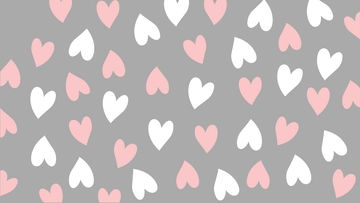 Free White and Pink Heart Background Template to Edit Online