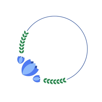 Free Floral Circle Border Clipart Template to Edit Online