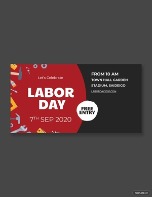 Labor Day LinkedIn Company Cover Template