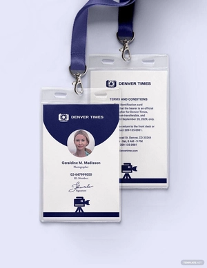 Printable Photographer ID Card Template