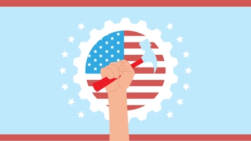 Free Patriotic Labor Day Background Template to Edit Online