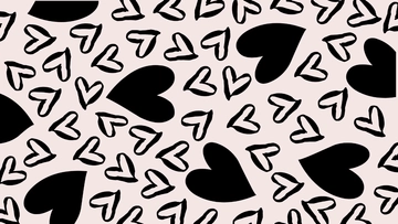 Free Black Heart Background Template to Edit Online