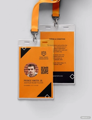 Printable Sports ID Card Template