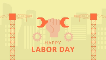 Free Labor Day Greetings Background Template to Edit Online