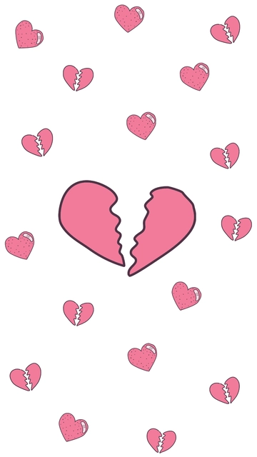 Free Iphone Broken Heart Background Template to Edit Online