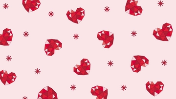 Free Abstract Red Heart Background Template to Edit Online