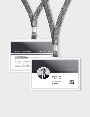 Professional Employee ID Card Template