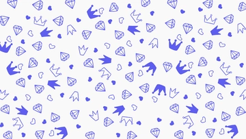Free Blue Heart Diamond Background Template to Edit Online