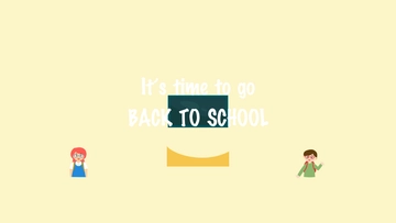 Free Cartoon Back To School Background Template to Edit Online